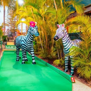 Jungle Trail Animals at Putt Putt Mermaid Beach