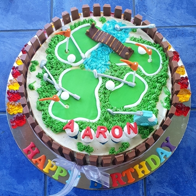 Golf Course Birthday Cake Putt Putt