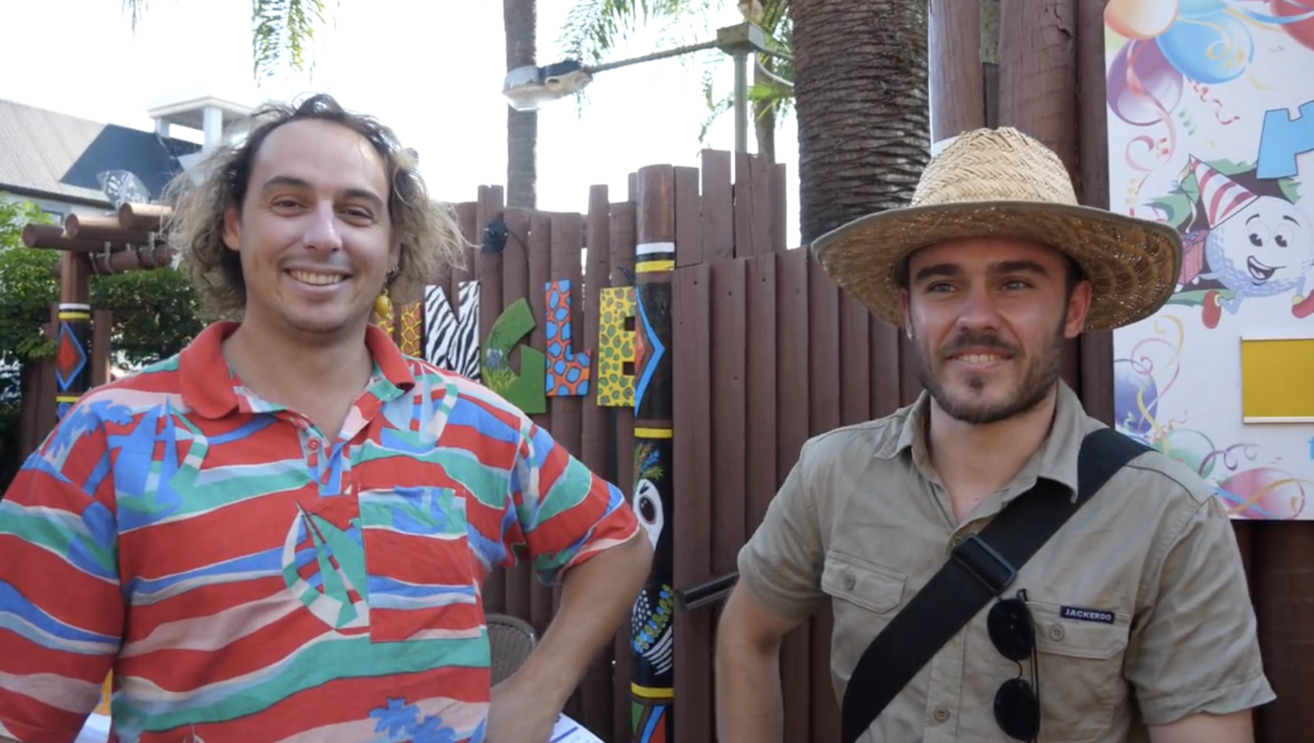 Friends playing putt putt on the Gold Coast