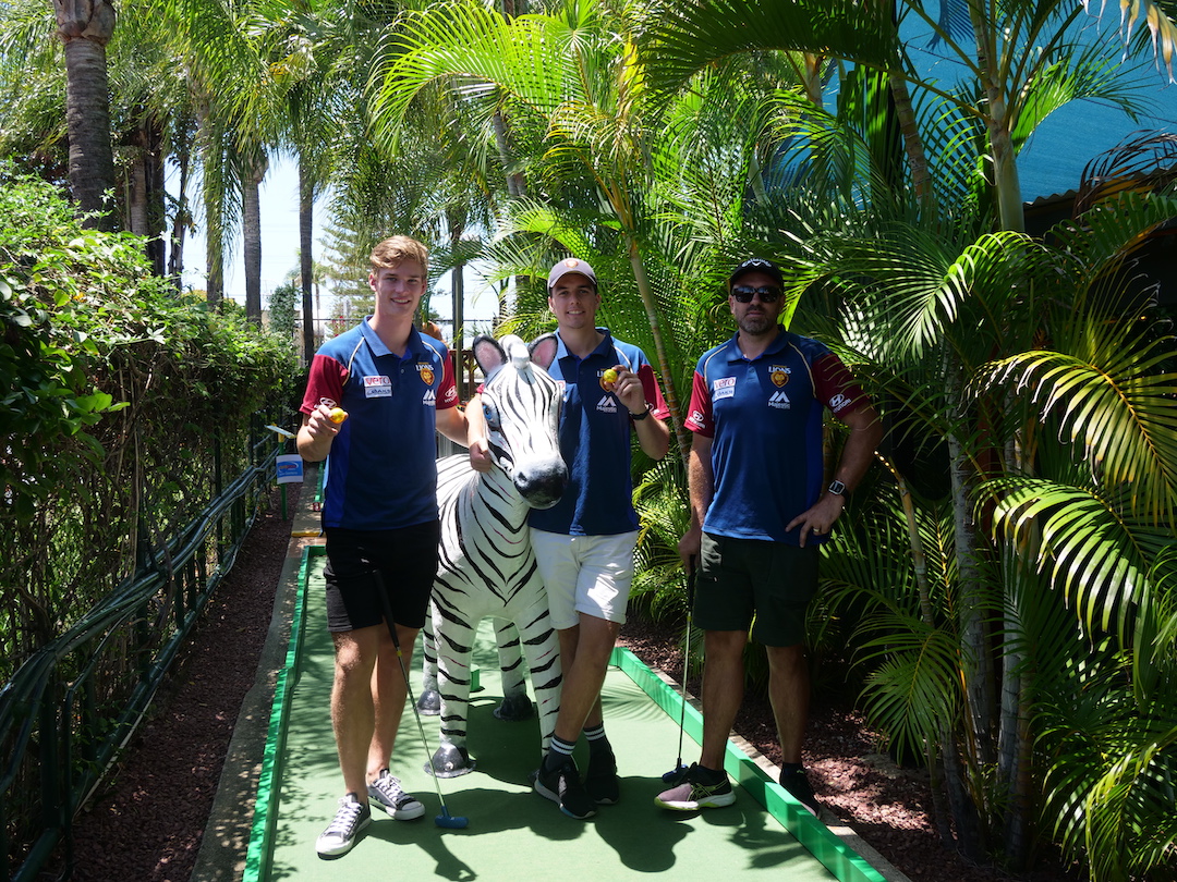 Birsbane Lions at Putt Putt Mermaid Beach