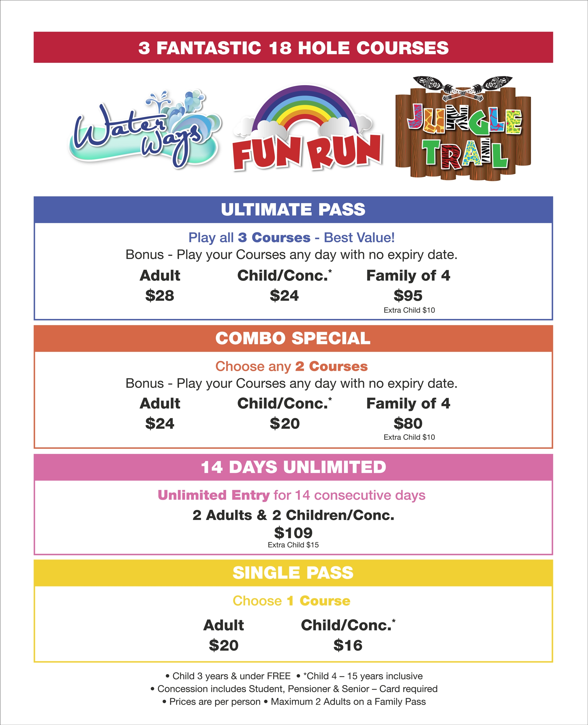 Putt Putt Mermaid Beach Price List